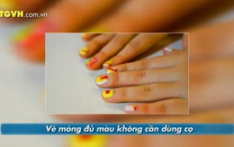 Tuyệt chiêu vẽ móng đủ màu không cần dùng cọ